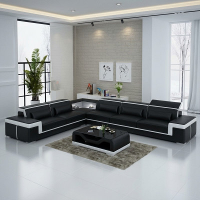 Designer Bank Bank Hoekbank Lederen Stoffen Bank Groep Woonlandschap Bekleding