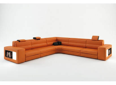 L-Vormige Moderne Hoekbank Bank Bekleding Lederen Design Bankstel