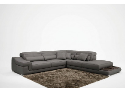Hoekbank L-vorm Ontwerpbank Hoekbank Bank Lederen Bekleding Textiel Banken