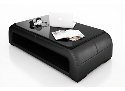 Sofatafel Ontwerp Tafel Woonkamer Glas Leder Decoratieve Bank Bijzettafel Sofa.