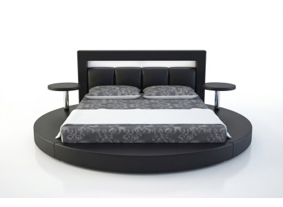 Rond bed Rond ontwerp Bedden Leer Hotel Dubbel Frame Luxe Slaap