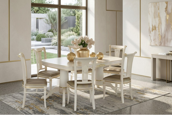 Stoelenset stoelen bekleding set keuken woonkamer eetkamer set designer 6x