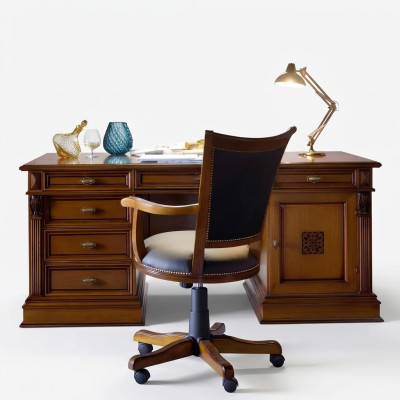 Luxe Washington kantoorset Italiaanse meubels kantoor 3-delig Barok Rococo massief hout