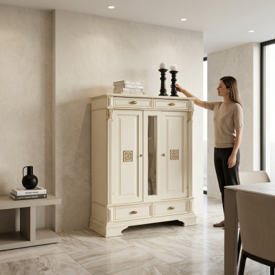 Kommode Dressoir Kast Sideboard Kapstok Italiaanse meubelen Antieke stijl Hout