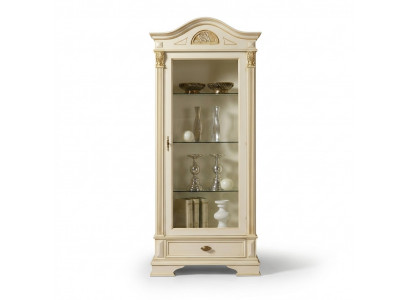 Eckvitrine Glazen Kast Woonkamer Etalage 1-deurs Vitrine Barok Rococo Nieuw