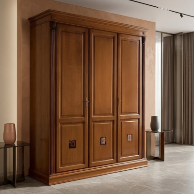 Kledingkast Slaapkamer Massief houten kast Antieke stijl Barok Rococo Kasten Nieuw