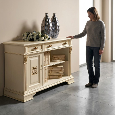 Italiaanse designmeubelen Antiek - Houten bar dressoir kast commode