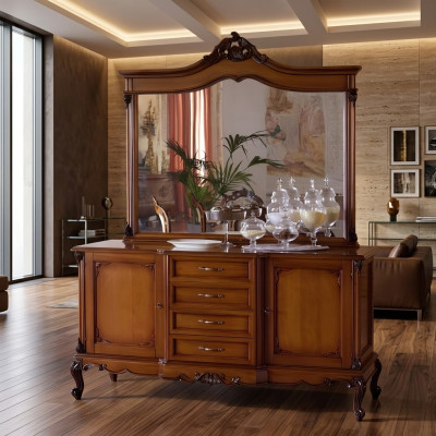 Ladekast dressoir Laden dressoir Woonkamer barok dressoir xxl ontwerp massief hout