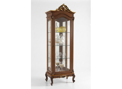 Edele Vitrine in antieke stijl Barok Rococo klassieke woonkamer glazen kast
