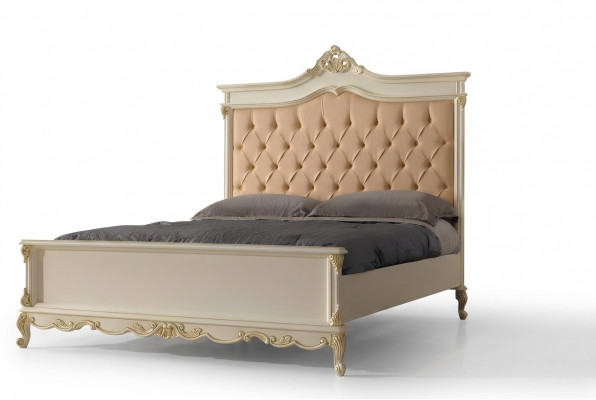 Bed Chesterfield Design Luxury Hotel Beds Solid Wood 180x200 Bedroom Italy Furniture