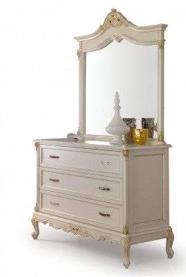 Slaapkamer dressoirkast Klassieke dressoir met spiegel Elegante stijlmeubel