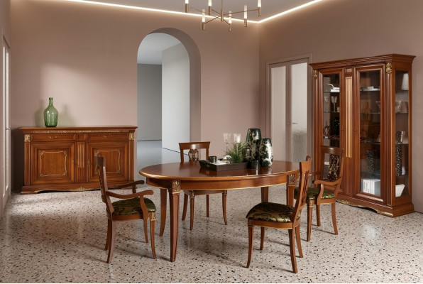 Eetkamerset Designer tafels + 4x stoelenset massief hout compleet set woonkamer.