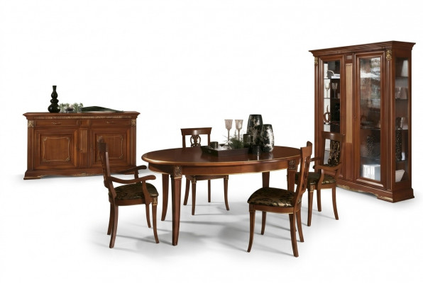 Eetkamerset Designer tafels + 4x stoelenset massief hout compleet set woonkamer.