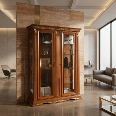 Vitrinekast Vitrines Woonkamer Bekijk Kasten Ontwerp Barok Rococo Italië
