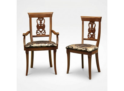 Stoel Bruin Ontwerp Woonkamer Hout Eetkamerstoelen Gestoffeerde met Armleuning