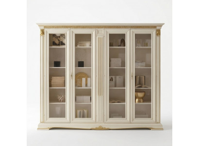 Kantoor boekenkast Archiefkast Luxe Italiaanse meubels Antieke kast Massief hout