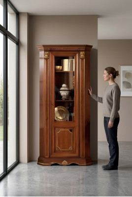 Vitrines Glazen kast Barok Rococo Klassieke vitrinekast Kast vitrinekast