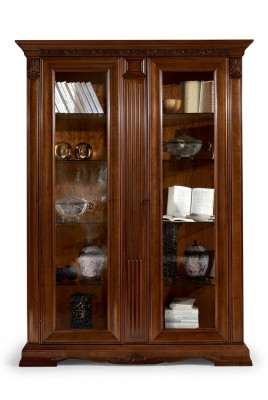 Klassieke vitrinekast vitrinekast vitrinekast vitrine barok rococo massief hout