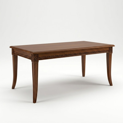 Eettafel tafel groep eetkamer woonkamer hout rococo barok Italië meubels