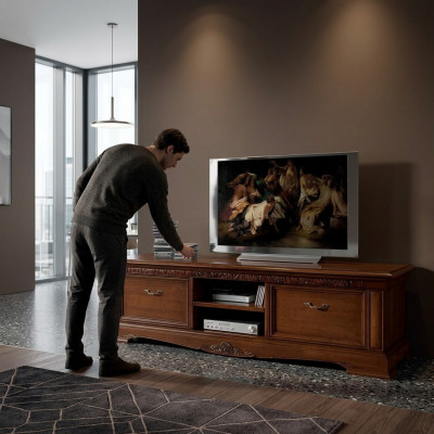 Ontwerp dressoir dressoir zijlaag bord kast woonkamer RTV-rek luxe hout nieuw