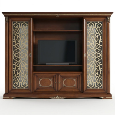 Ontwerper woonkamer tv wandmeubel mediawand tv-meubel tv-kast woonkamer massief hout