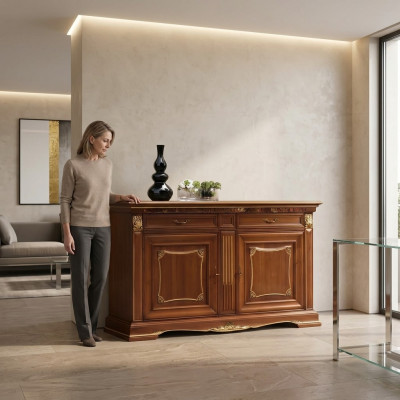 Ladekast Dressoir Woonkamer Barok Dressoir xxl Design Nieuw Massief hout