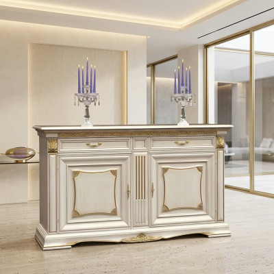 Ladenkast Kast Luxe Kast Plank Console Italië Meubels Massief hout Ladekasten Nieuw