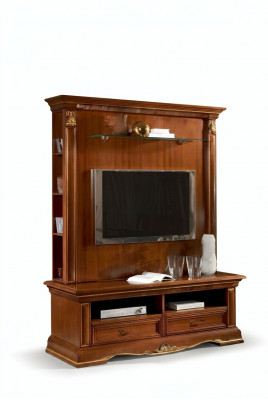 Tv-kast dressoir woonkamer tv wand massief hout landhuis massief hout