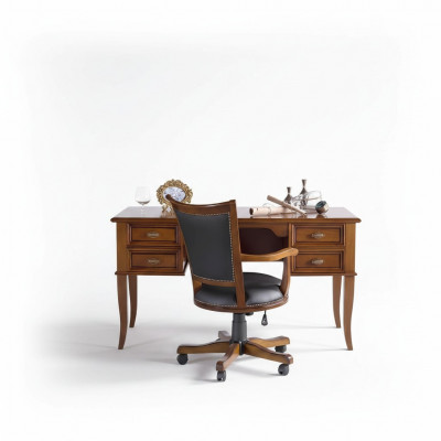 Kantoorset Bureau Directeursstoel Compleet Kantoor Office Barok Rococo 2-delig.