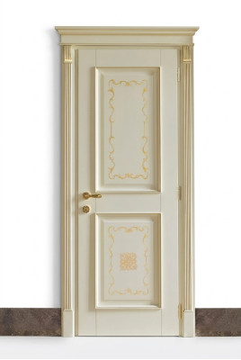 Binnendeuren in barok-rococostijl op maat gemaakt met klassieke massief houten kozijnen uit Italië.