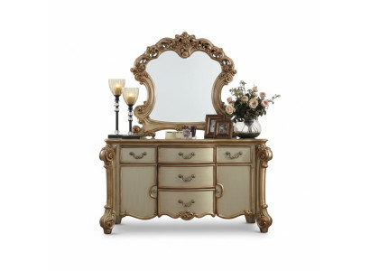 Buffet Dressoir Commode Spiegel Echt Handwerk Hout Klassiek Barok Rococo