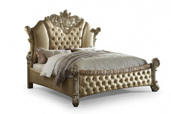 Klassiek bed Tweepersoonsbed 2x Nachtkastjes Hout Bedden Nieuw 3-delig Set