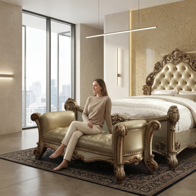 Edle Recamiere antik stil Chaiselongue Chaise Longue Sofa Liege Chesterfield  Nobele Recamière in antieke stijl Chaiselongue Chaise Longue Bank Ligstoel Chesterfield