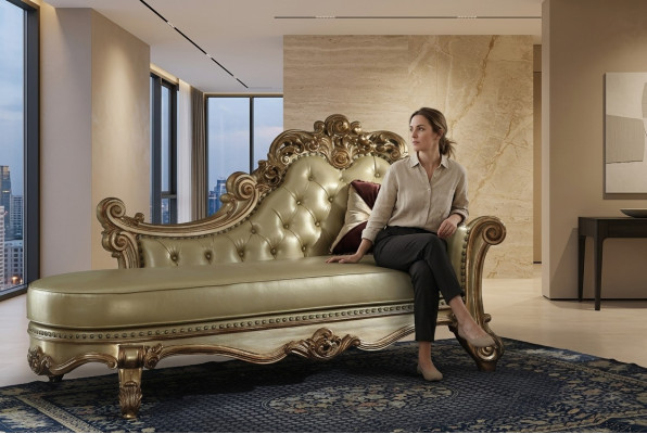 Chaiselongue Ligbed Relaxfauteuil Ligstoel Comfortbed Decoratie Luxe Barok