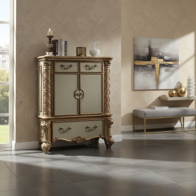 Buffet ladekast Valencia kast barok rococo dressoir console goud hout nieuw