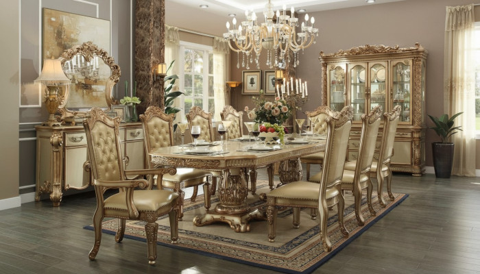 Gouden Chesterfield stoel Ontwerper Eetkamermeubelen Luxueuze eenzitter