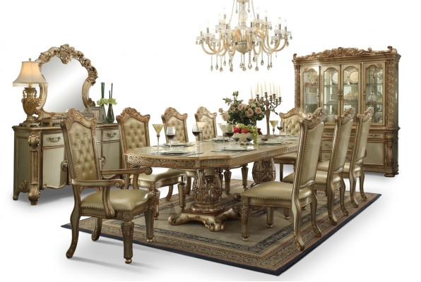 Gouden Chesterfield stoel Ontwerper Eetkamermeubelen Luxueuze eenzitter