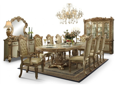 Gouden Chesterfield stoel Ontwerper Eetkamermeubelen Luxueuze eenzitter