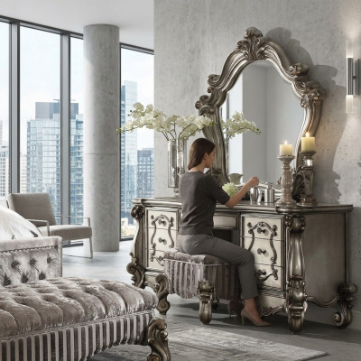 Klassieke kaptafel spiegel luxe console ladekast slaapkamer barok nieuw