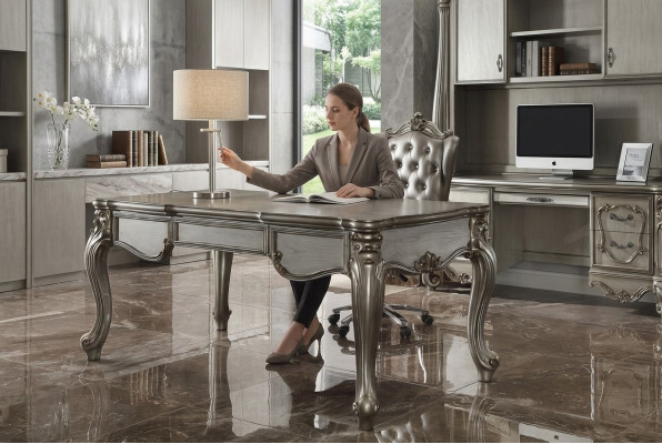 Bureau Bureau Stoel Tafel Houten tafel Stoel 2-delig Schrijftafels Barok