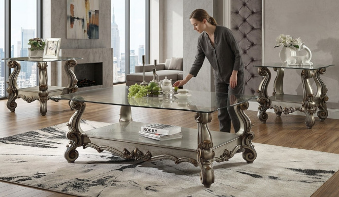 Edel ontwerp salontafel bijzettafel bank decoratie woonkamer tafel barok