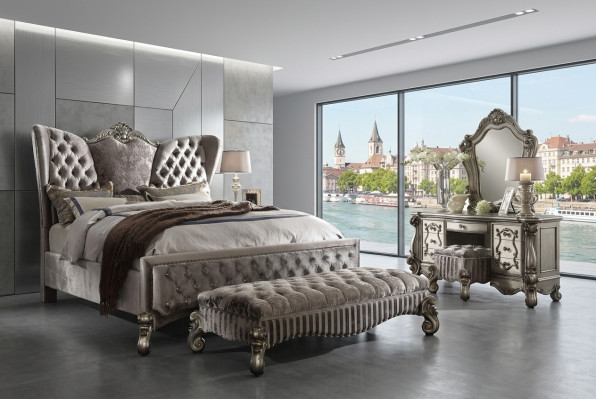 Ontwerper poef leer textiel luxe Chesterfield voetenbank Ottomaanse Chesterfield