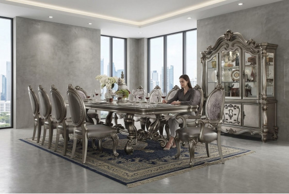 Eettafel Eettafels Tafels Tafel Kantoor Ontwerp Klassiek Decor Hout Barok