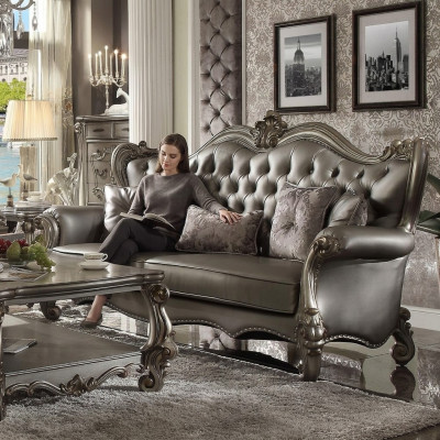 Chesterfield bank 3-zits bank gestoffeerde leren bankstellen woonkamer driezitter
