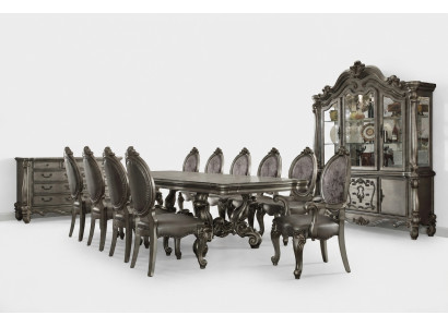 Eetkamer set Barok Rococo tafel 10x stoelen dressoir commode 13-delig.