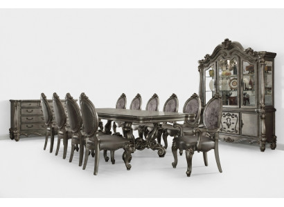 Eetkamer set Barok Rococo tafel 10x stoelen dressoir commode 13-delig.