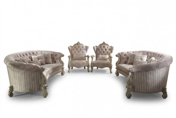 Sofa set bankbekleding klassiek 4+4 zits Chesterfield banken bekleding