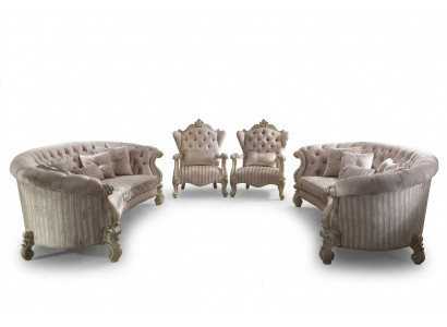 Sofa set bankbekleding klassiek 4+4 zits Chesterfield banken bekleding
