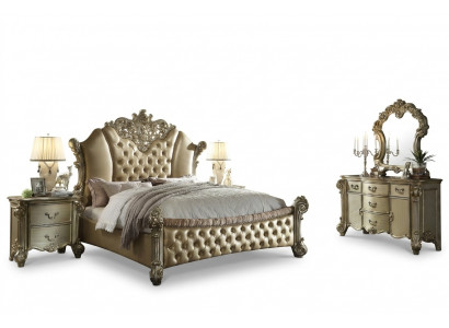 Meubilair 5-delige set Bed + 2x Nachtkastje + Dressoir + Spiegel Slaapkamer