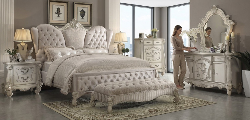 Schminktafel Spiegel Krukje Dressoir Slaapkamer Commode 3-delig nieuw Barok Rococo